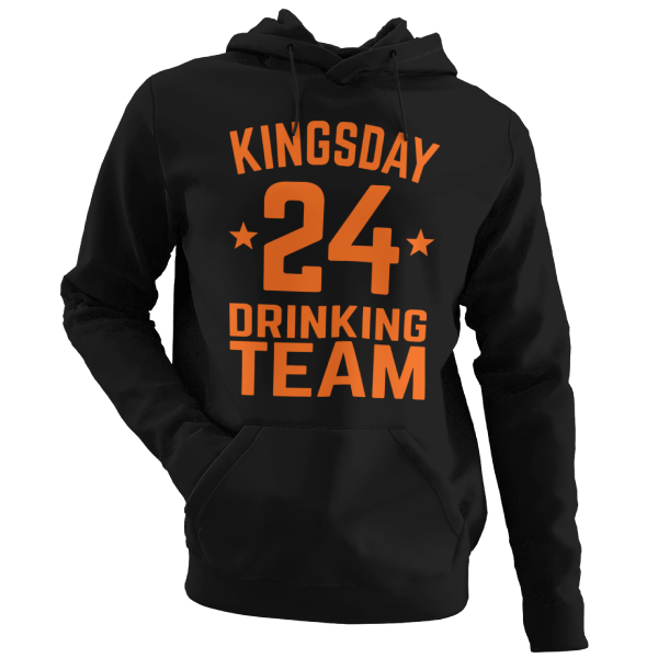 Kingsday Drinking Team Hoodie Zwart