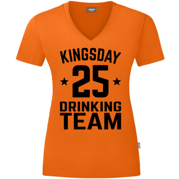 Kingsday Drinking Team Shirt Oranje Dames