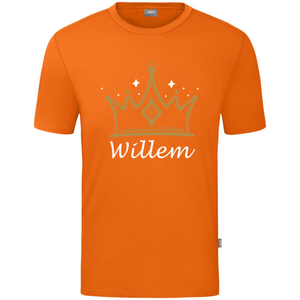 Kroon Met Eigen Naam Koningsdag Kinder T-shirt Willem