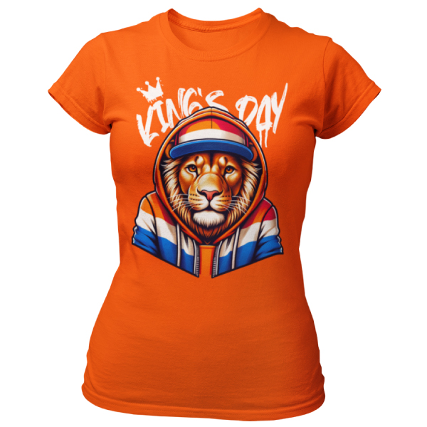 Kingsday Lion Koningsdag T-Shirt Dames