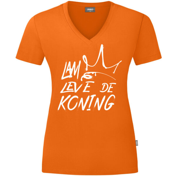 Lam Leve De Koning Koningsdag T-Shirt Dames